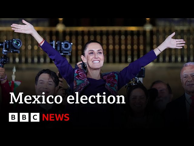 Mexico elects Claudia Sheinbaum as first woman president | BBC News