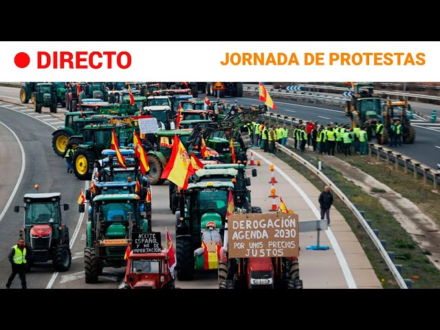 ⁣PROTESTAS: Los AGRICULTORES BLOQUEAN pasos FRONTERIZOS entre ESPAÑA y FRANCIA | RTVE