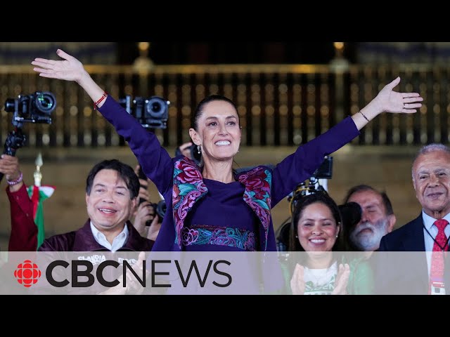 ⁣Claudia Sheinbaum elected Mexico's 1st woman president