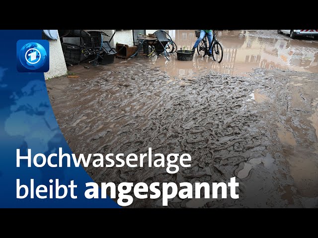 ⁣Lage in Hochwassergebieten in Süddeutschland bleibt angespannt
