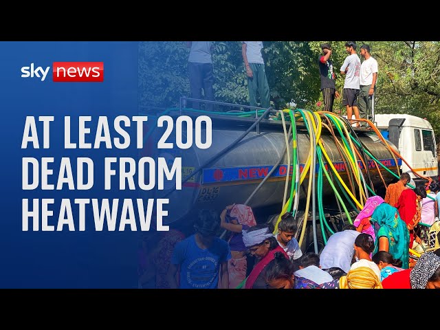 ⁣India: At least 200 people dead from record breaking heatwave