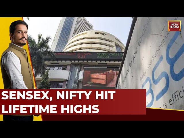 ⁣Nifty, Sensex Open At Record Highs After Exit Polls Predict NDA Landslide