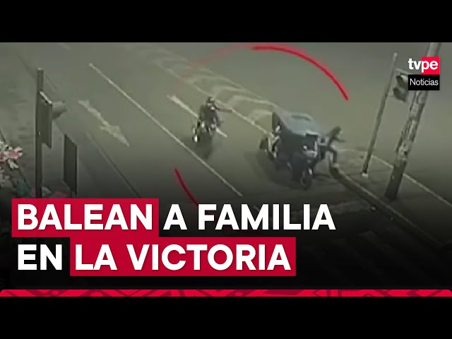 ⁣La Victoria: sicarios balean a familia que se trasladaba en mototaxi