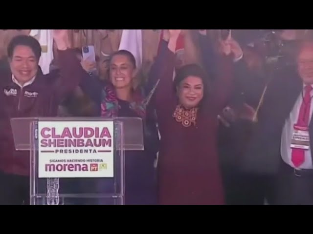 ⁣Mexico elects first female president Claudia Sheinbaum
