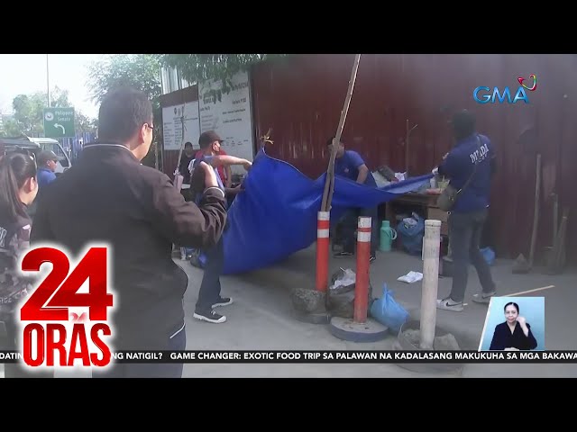 ⁣Nakahambalang na karinderya sa bangketa na dati nang nasita, tuluyan nang binaklas ng... | 24 Oras