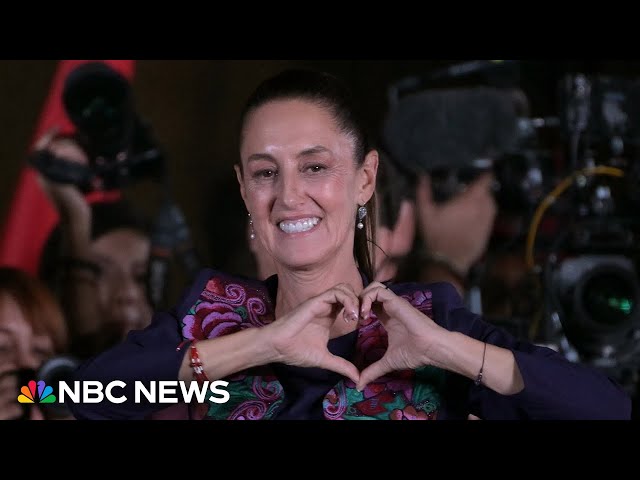 ⁣Claudia Sheinbaum makes history as the first woman elected president of Mexico