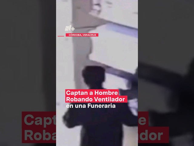 Hombre se roba un ventilador de una funeraria #nmas #shorts #veracruz
