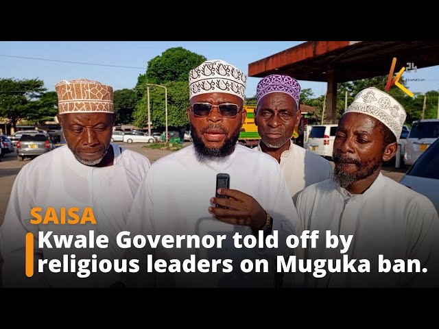 ⁣Kwale Governor told off by religious leaders on Muguka ban.