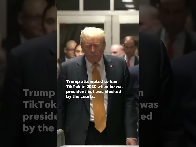 ⁣Donald Trump joined TikTok after trying to ban it #Shorts