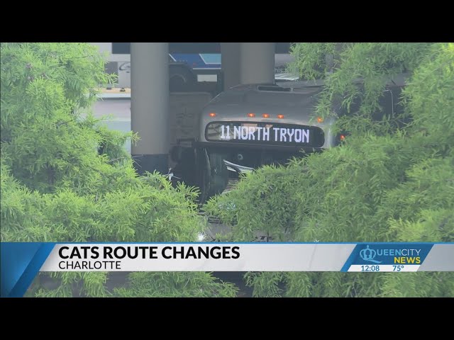 ⁣CATS bus route changes go into effect Monday