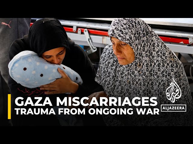 ⁣Doctors in Gaza say the war has led to a significant surge of miscarriages across the strip