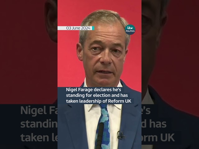 ⁣Nigel Farage announces he is standing in UK General Election #shorts