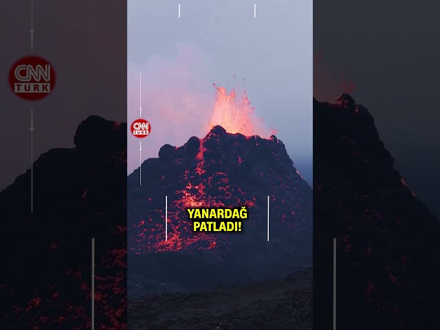 ⁣İzlanda'da Patlayan Yanardağ Lav Püskürtmeye Devam Ediyor!