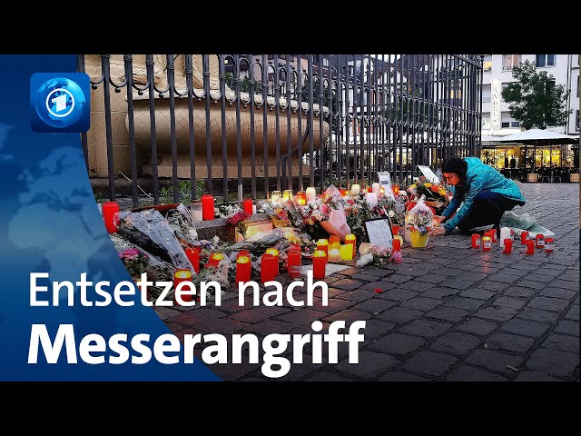 ⁣Bestürzung nach tödlichem Messerangriff in Mannheim