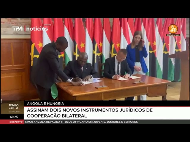 ⁣Angola e Hungria -  Assinam dois novos instrumentos jurídicos de cooperacão