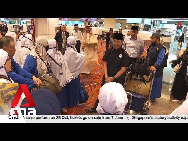 ⁣109 pilgrims from Singapore depart for Haj amid Middle East tensions, COVID wave, rising heat