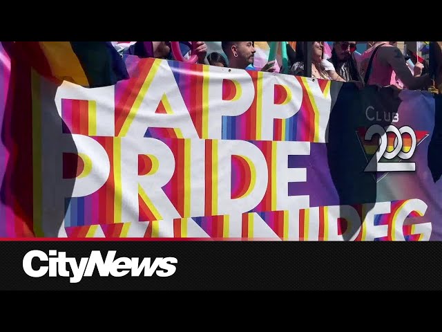 ⁣Pride Parade takes over Winnipeg's downtown