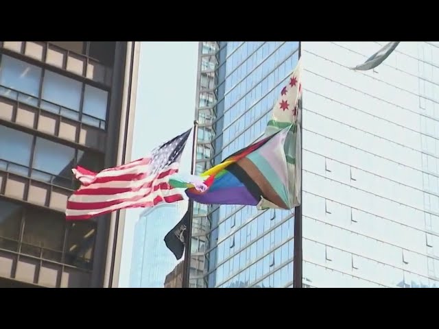 ⁣Chicago leaders celebrate start of Pride Month with flag raising