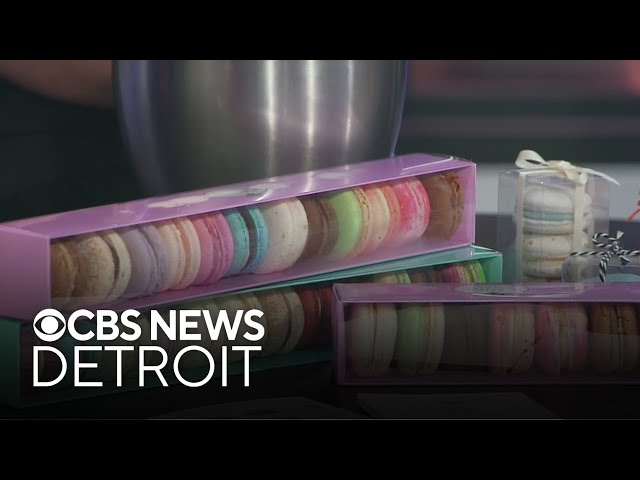 ⁣National Chocolate Macaroon Day with Le Detroit Macron