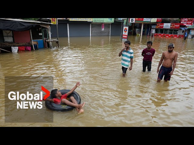 ⁣Sri Lanka floods: At least 12 dead, 5 missing as heavy monsoon rains batter island nation