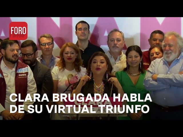 ⁣"Ganó el pueblo de la CDMX": Clara Brugada