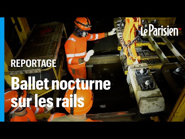 ⁣« Chaque minute compte » : une nuit avec les ouvriers du chantier du RER A