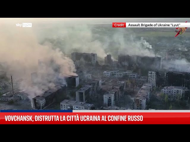 ⁣Vovchansk, distrutta la città ucraina al confine russo