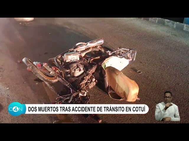 ⁣Dos muertos tras accidente de tránsito en Cotuí