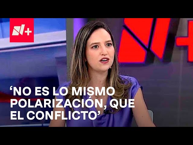 ⁣No es lo mismo la polarización que el conflicto: Fernanda Caso - N+