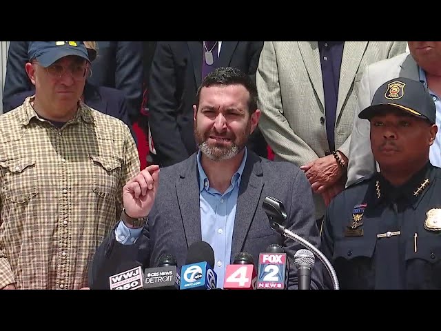 ⁣Community leaders, Jordan Acker hold press conference after law firm vandalized