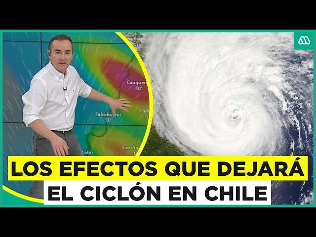 ⁣¿Qué traerá el ciclón a Chile? Anuncian viento y lluvias para el fin de semana