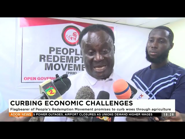 ⁣Curbing Economic Challenges: Flagbearer of People's Redemption Movement promises to curb woes