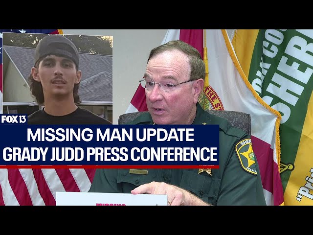 ⁣Grady Judd update on missing Polk County man