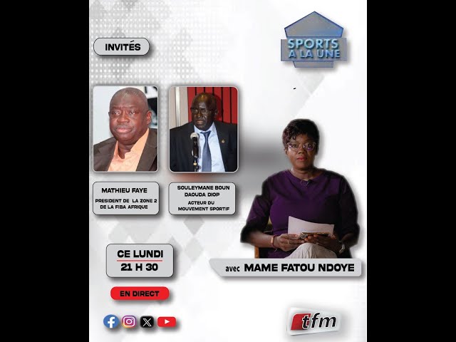⁣ TFM LIVE :  SPORTS A LA UNE AVEC MAME FATOU NDOYE & SA TEAM - 03 JUIN 2024