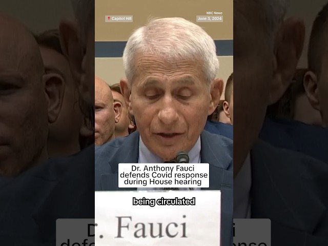 ⁣Dr. Anthony Fauci defends COVID response during House hearing