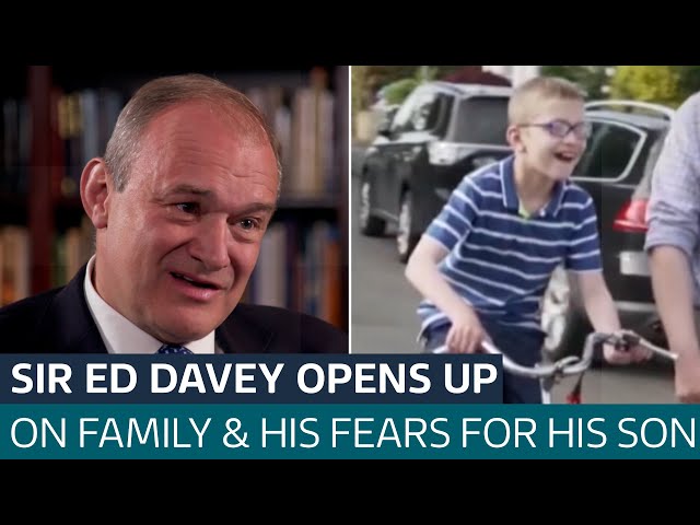 ⁣Sir Ed Davey opens up on juggling Lib Dem leadership and caring for teenage son | ITV News