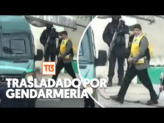 Así fue el momento en que Gendarmería traslada a Daniel Jadue hacia el anexo Capitán Yáber