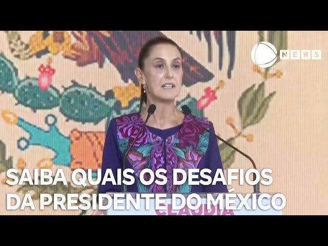 ⁣Saiba quais os desafios da nova presidente do México, Claudia Sheinbaum