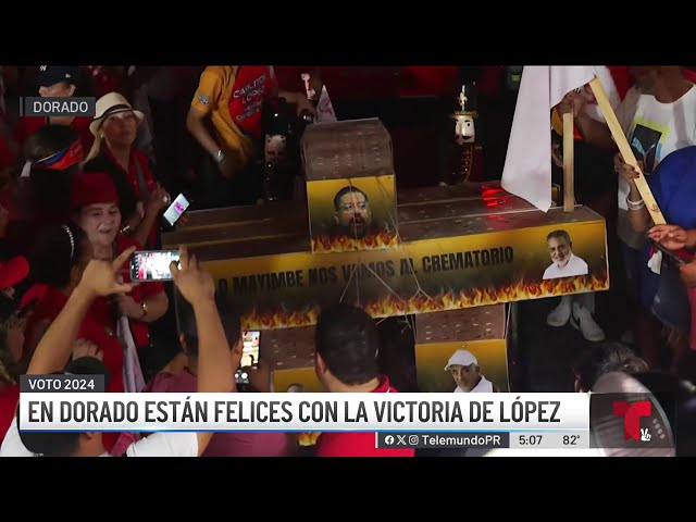 ⁣Continúa la fiesta en Dorado por triunfo de Carlos López