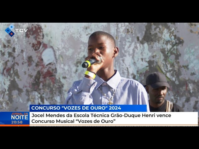 ⁣Jocel Mendes da Escola Técnica Grão-Duque Henri vence Concurso Musical "Vozes de Ouro"