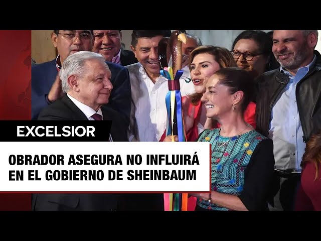 ⁣López Obrador asegura que no influirá en nada en el gobierno de Sheinbaum