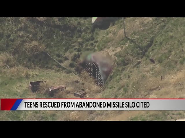 ⁣Teens rescued from abandoned missile silo cited for trespassing