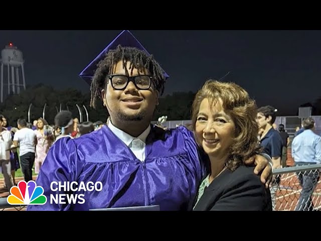 ⁣'Gentle giant': Teen killed by car ONE WEEK after graduating high school in Chicago suburb