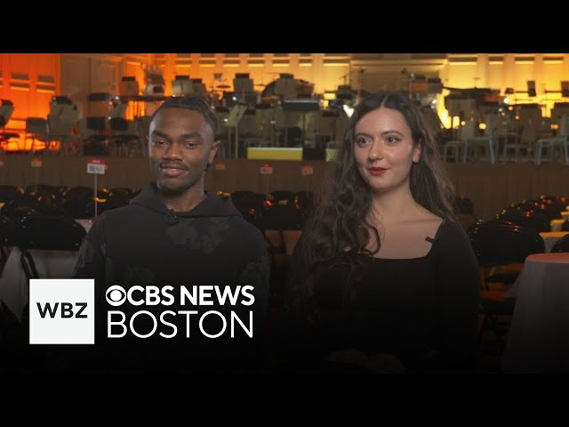 ⁣Young artists prepare to perform with the Boston Pops