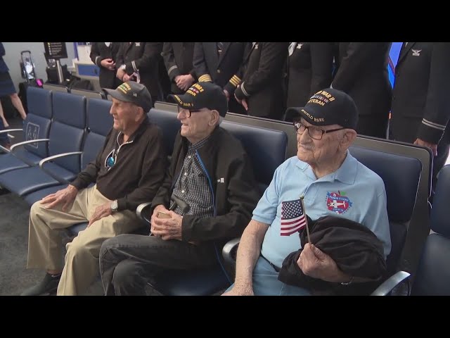 ⁣Chicago-area WWII veterans get special sendoff on their way to France for D-Day anniversary
