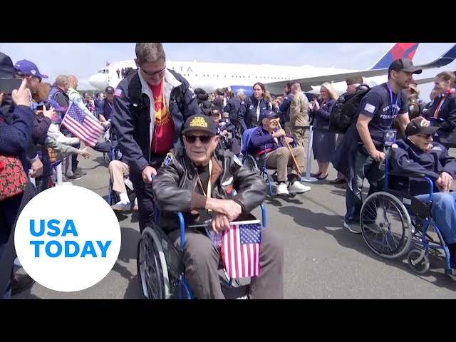 ⁣'It was very intense': Vets travel to France for D-Day anniversary | USA TODAY