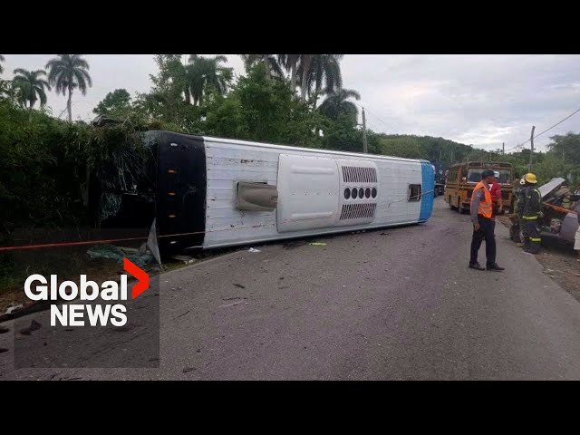 ⁣Quebec tourist bus crash in Cuba leaves 1 dead