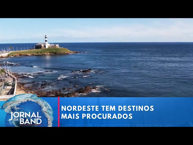 ⁣Praias do Nordeste estão entre os destinos mais procurados para julho | Jornal da Band