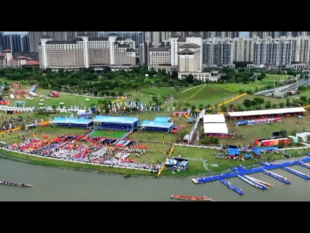 ⁣Live: Exciting start to the 2024 Nanchang International Dragon Boat Race