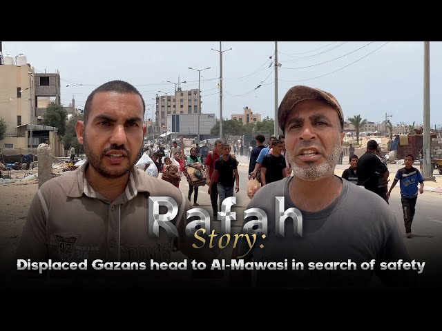 ⁣Rafah Story: Displaced Gazans head to Al-Mawasi in search of safety